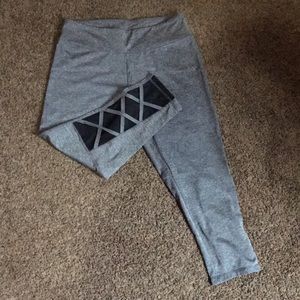 Grey Capri workout leggings
